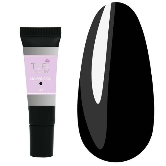 Stemping GEL melns 8g - ilnail.com