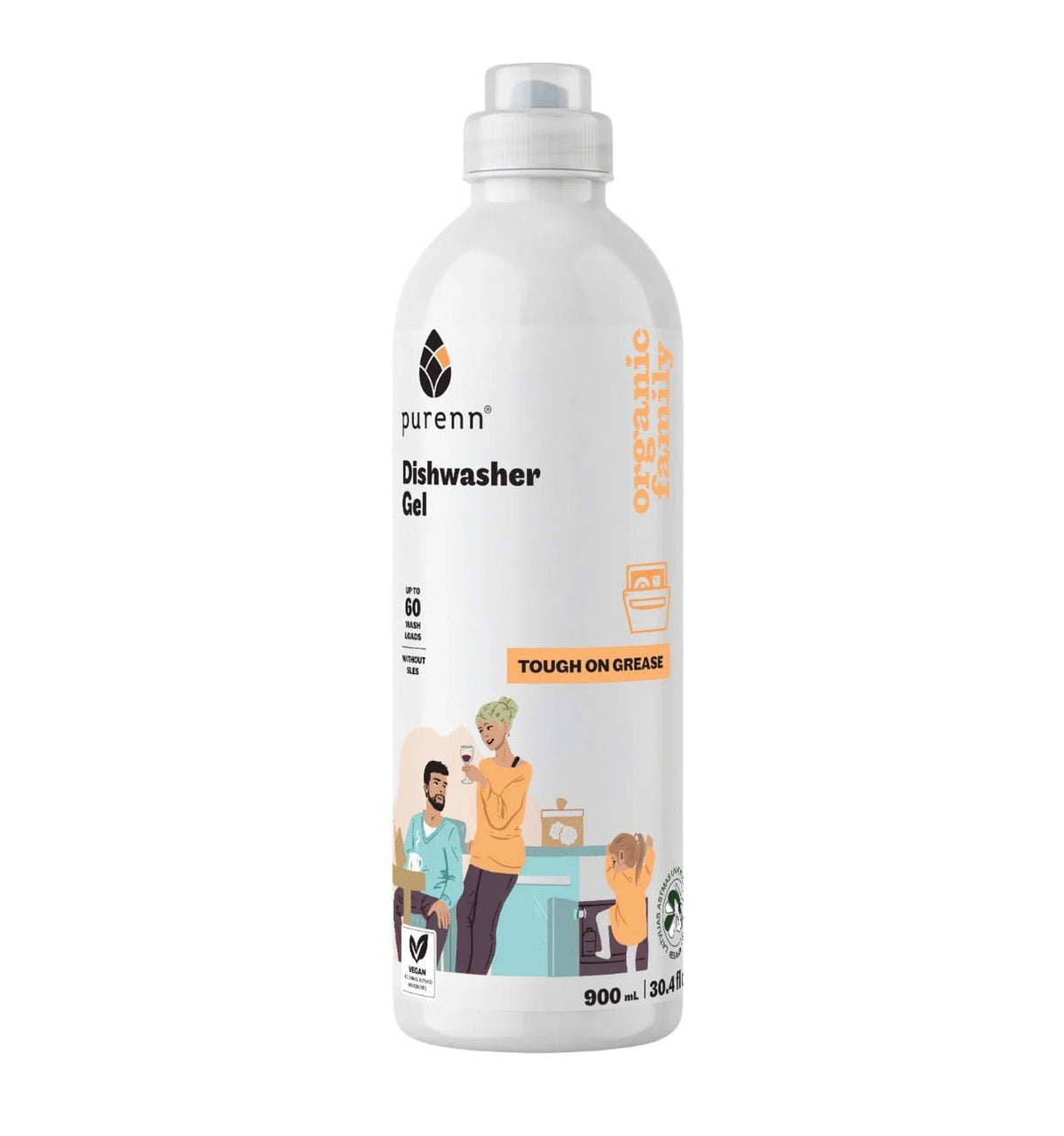 Trauku mazgājamās mašīnas gēls 900ml - ilnail.com