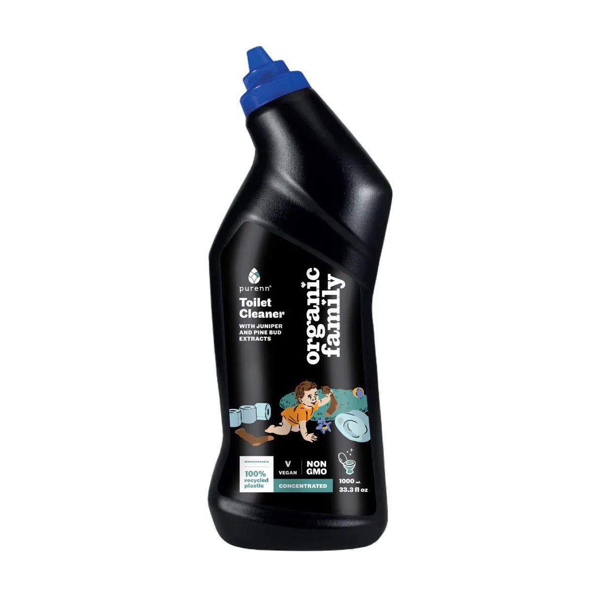 TUALETES PODU TĪRĪŠANAS LĪDZEKLIS Ar kadiķi un priežu pumpu ekstratiem 1L - ilnail.com