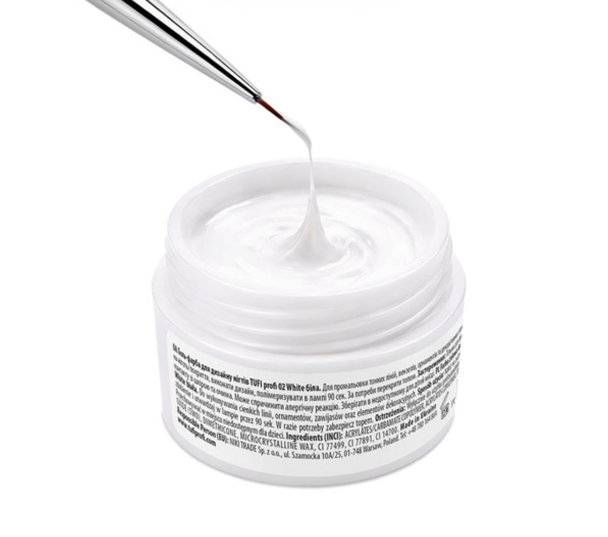 TUFI profi gel paint White 5g - ilnail.com