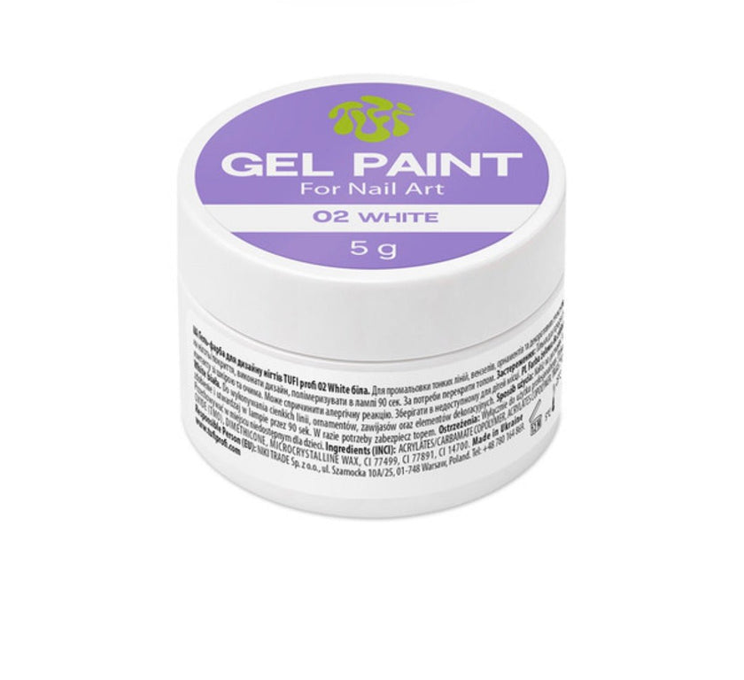 TUFI profi gel paint White 5g - ilnail.com