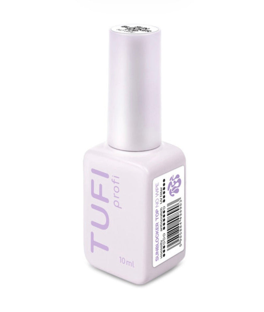 TUFI profi Glossy top cout for gel polish SunBlicker No Wipe Top with UV filters 10ml - ilnail.com